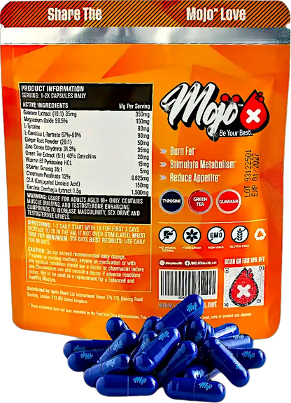 Mojo Burn L Carnitine Thermogenic Fat Burner Weight Loss Supplement