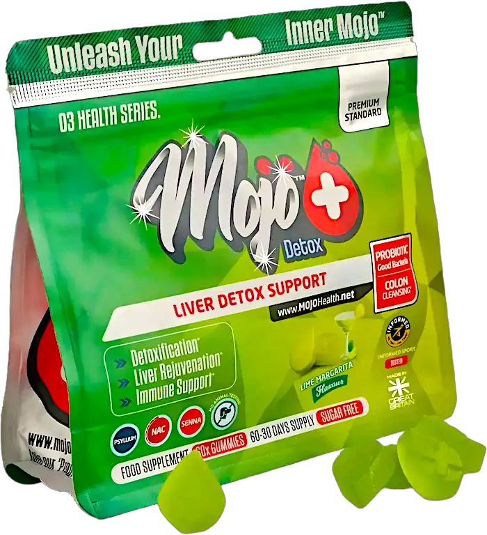Mojo Detox Gummies Liver Colon Gallbladder Detoxification Probiotic Prebiotic Acidophilus Supplement 2
