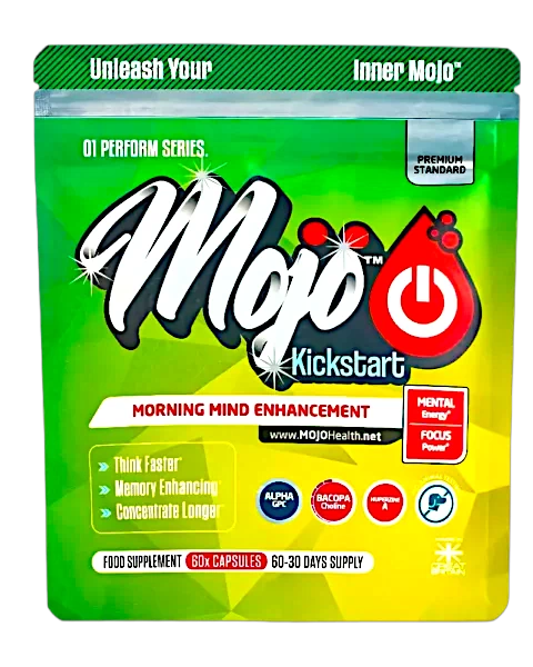 Mojo Kickstart Nootropic Capsules Alpha Brain Booster Genius Brain Fog Memory Mind Enhancer Best Uk Adhd Neurotropic Laser Focus Cognitive Concentration Supplement 0