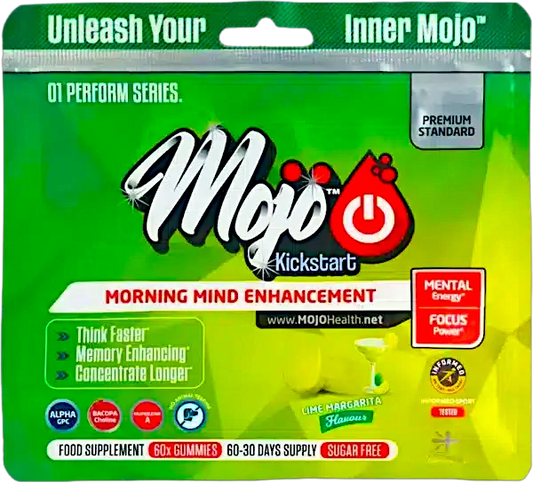 Mojo Kickstart Nootropic Gummies Alpha Brain Booster Genius Brain Fog Memory Mind Enhancer Best Uk Adhd Neurotropic Laser Focus Cognitive Concentration Supplement