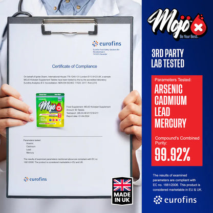 Mojo Kickstart Nootropic Neurotropics Huperzine A Alpha Brain Booster Gpc Bacopa Choline Ginkgo Genius Mind Capsules Lab Purity Tested Certiticate