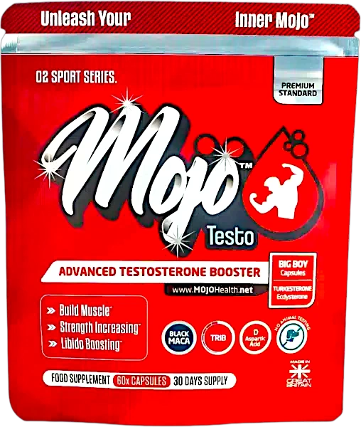 Mojo Testo Capsules Turkesterone Ecdysterone Testosterone Booster For Men Muscle Growth Libido Best Uk Longjack Ashwagandha Black Maca Tribulus Terrestris D Aspartic Acid Supplement