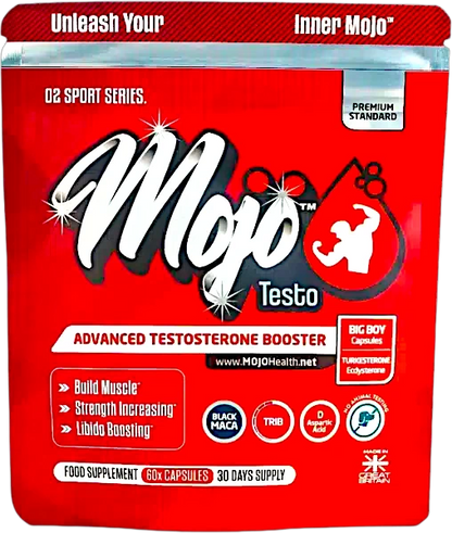 Mojo Testo Capsules Turkesterone Ecdysterone Testosterone Booster For Men Muscle Growth Libido Best Uk Longjack Ashwagandha Black Maca Tribulus Terrestris D Aspartic Acid Supplement