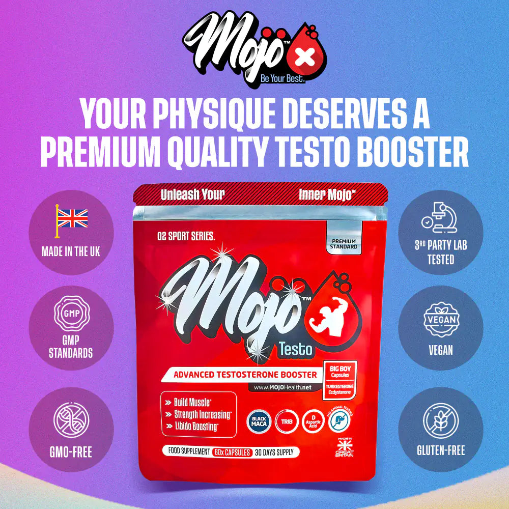 Mojo Testo Natural Testosterone Booster Best Uk Turkesterone Ecdysterone Supplements 3